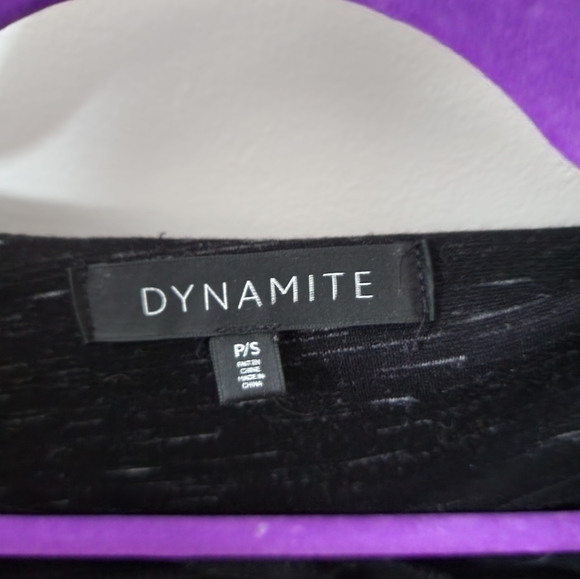 Dynamite Small Black and Gray Zipper Dress - Picture 3 of 4